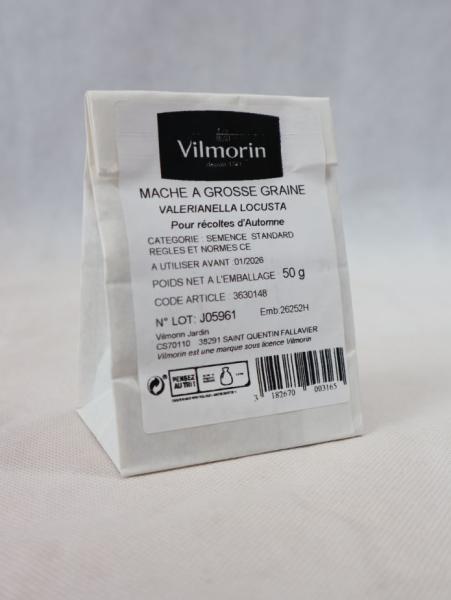Potagères - Mâche à Grosse Graine - 50g - face recto
